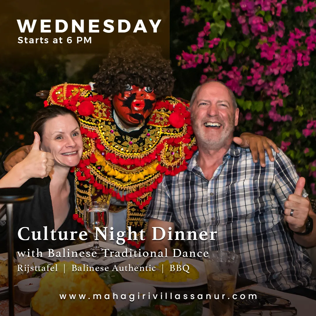 Balinese culture night dinner at Mahagiri Garden Restaurant